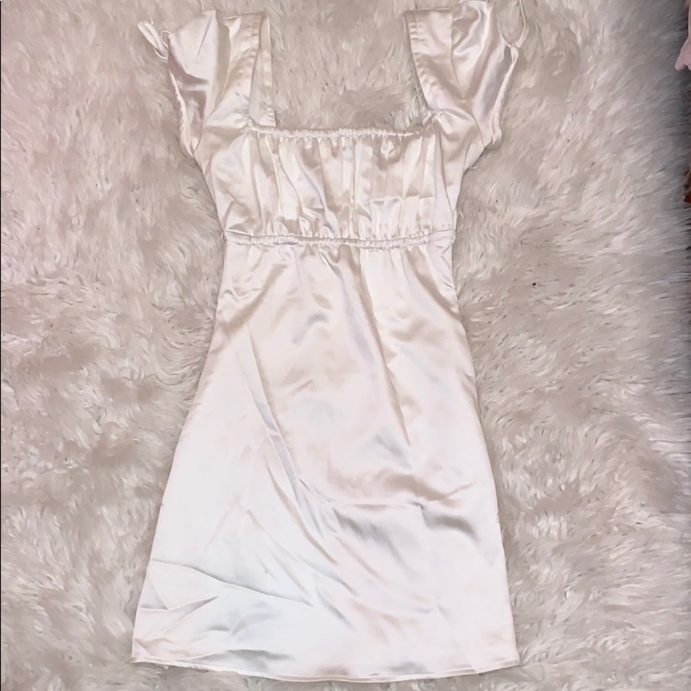 Satin baby doll dress